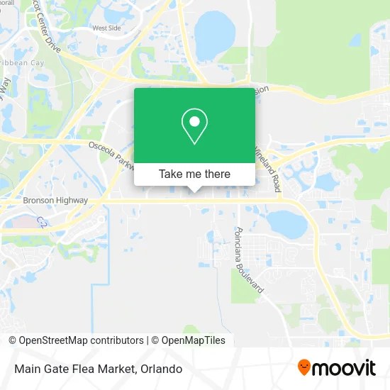 Main Gate Flea Market map