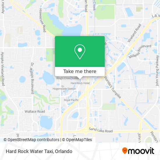 Hard Rock Water Taxi map