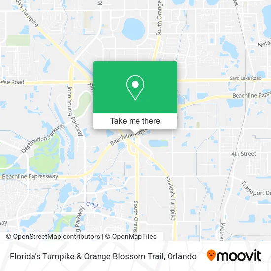 Mapa de Florida's Turnpike & Orange Blossom Trail