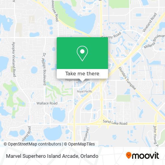 Marvel Superhero Island Arcade map