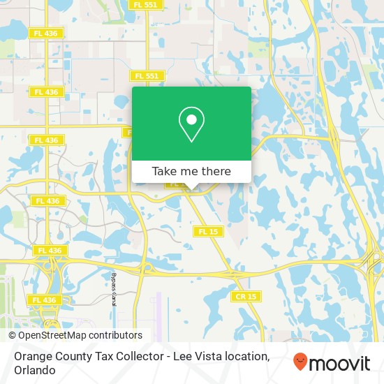 How to get to Orange County Tax Collector - Lee Vista location in Orlando  by Bus?