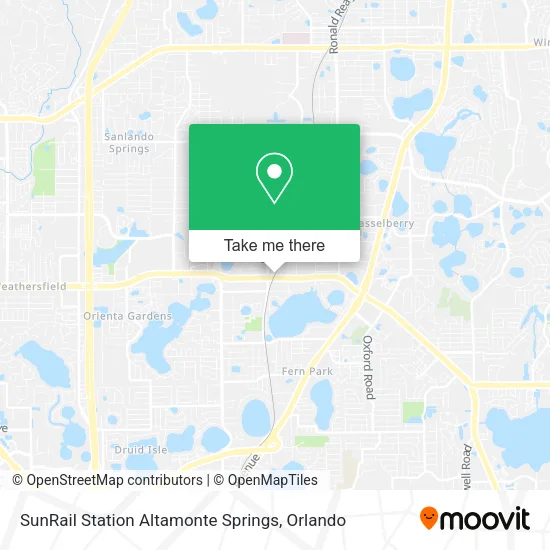 SunRail Station Altamonte Springs map