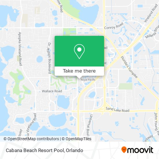 Mapa de Cabana Beach Resort Pool