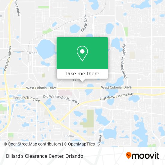 Dillard's Clearance Center map