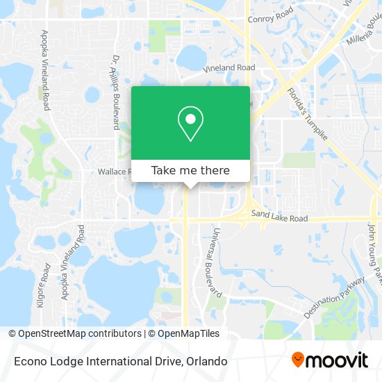 Mapa de Econo Lodge International Drive