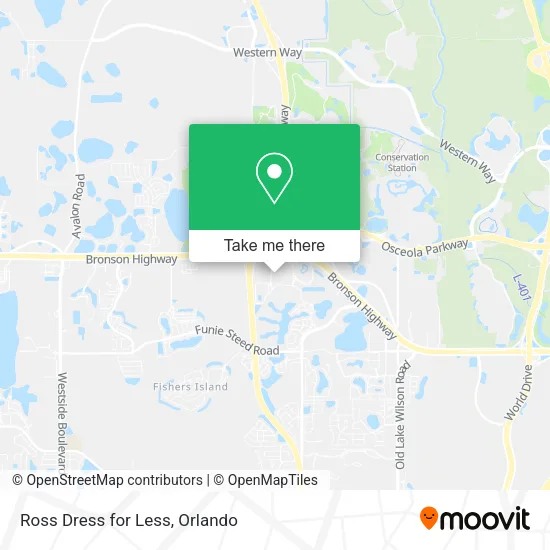 Mapa de Ross Dress for Less