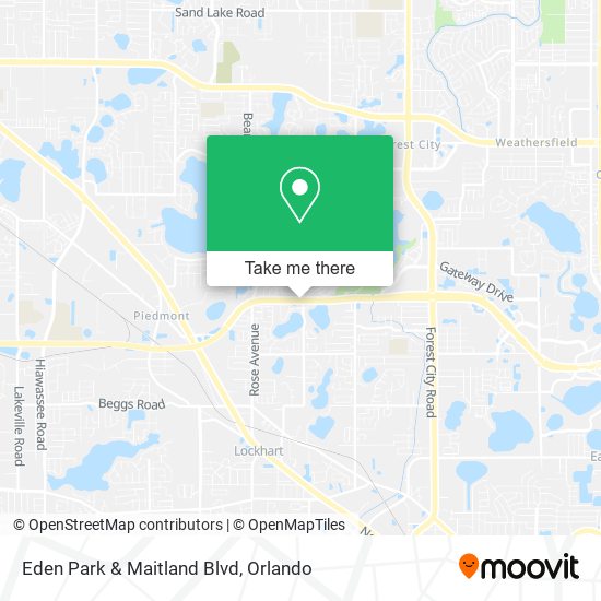 Eden Park &  Maitland Blvd map