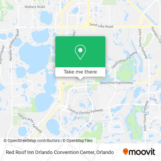 Red Roof Inn Orlando Convention Center map