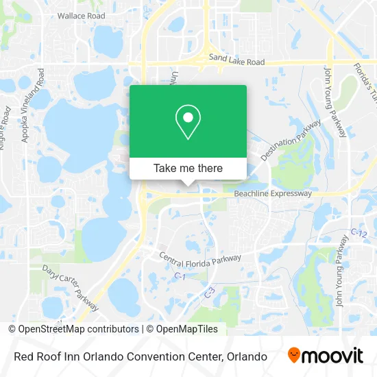 Mapa de Red Roof Inn Orlando Convention Center