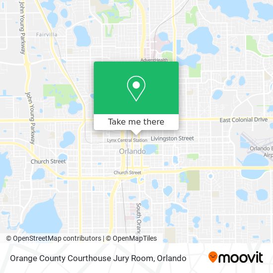 Orange County Courthouse Jury Room map