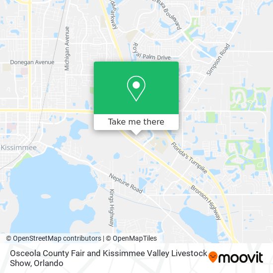 Osceola County Fair and Kissimmee Valley Livestock Show map