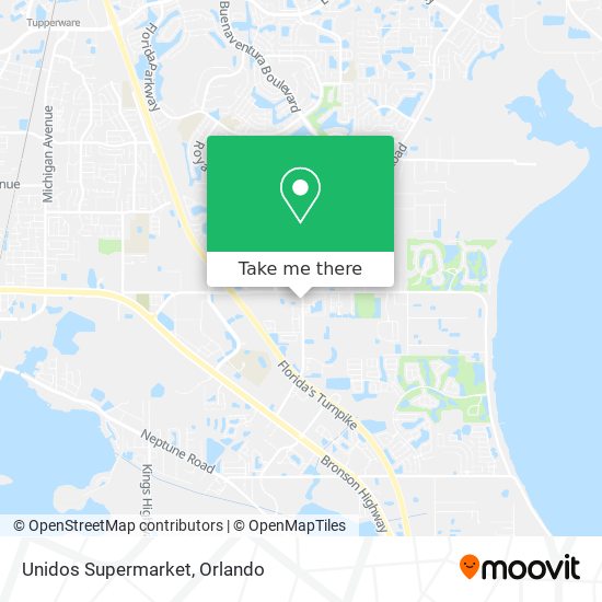 Mapa de Unidos Supermarket