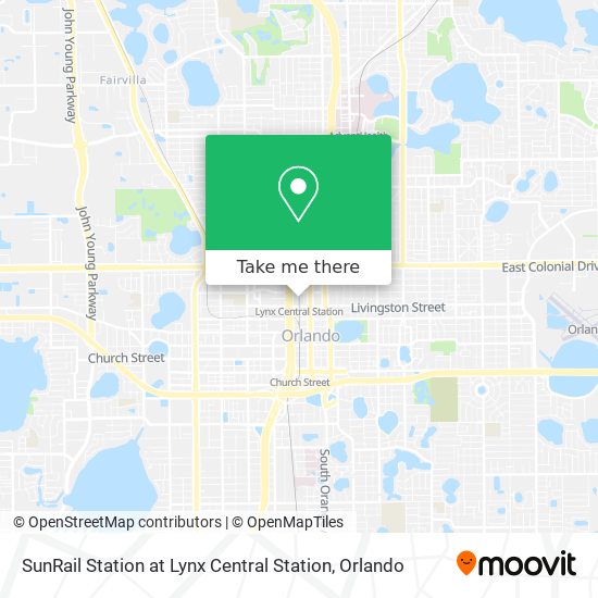 SunRail Station at Lynx Central Station map