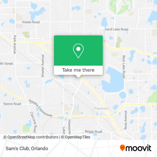 Mapa de Sam's Club