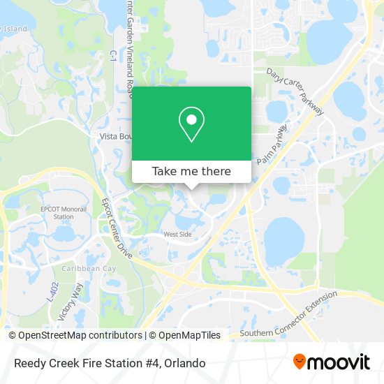 Reedy Creek Fire Station #4 map