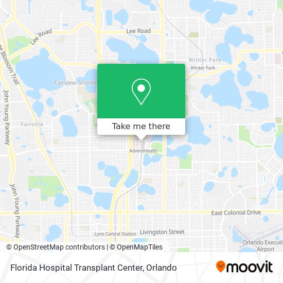 Florida Hospital Transplant Center map
