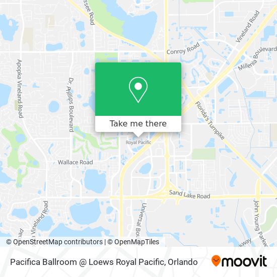 Mapa de Pacifica Ballroom @ Loews Royal Pacific
