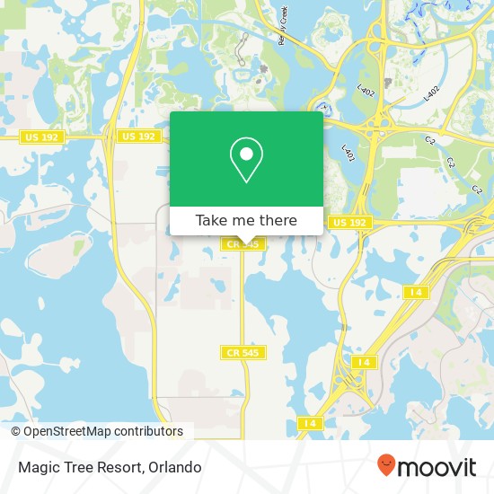 Magic Tree Resort map