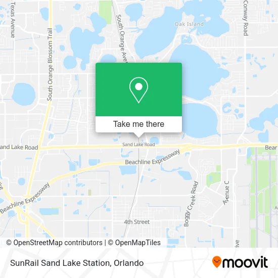 Mapa de SunRail Sand Lake Station