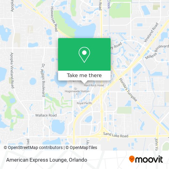 Mapa de American Express Lounge