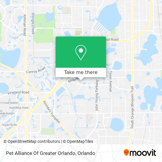 Pet Alliance Of Greater Orlando map