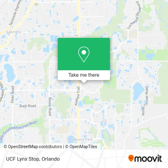 UCF Lynx Stop map