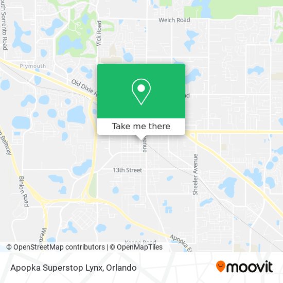 Apopka Superstop Lynx map