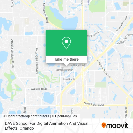 DAVE School For Digital Animation And Visual Effects map