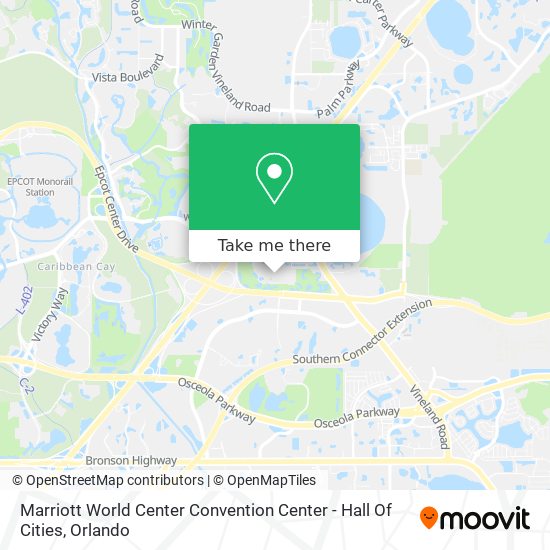 Marriott World Center Convention Center - Hall Of Cities map
