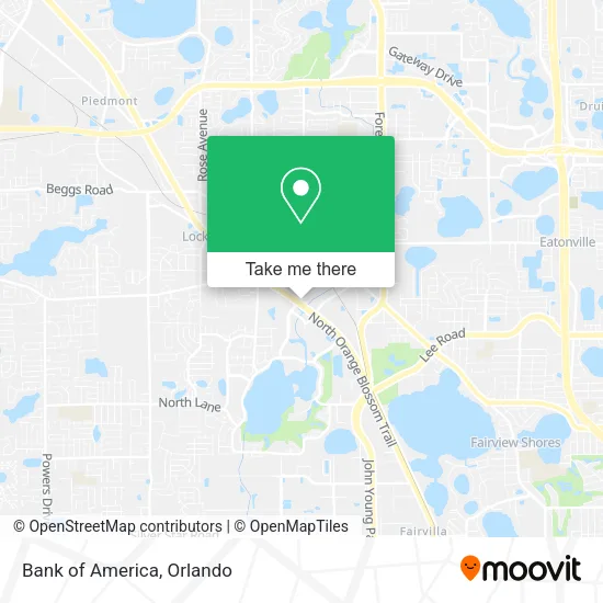 Mapa de Bank of America