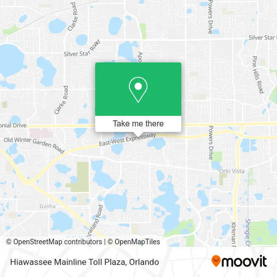 Mapa de Hiawassee Mainline Toll Plaza