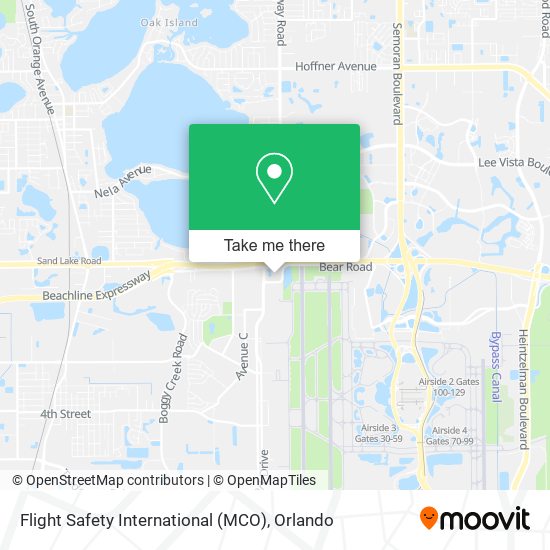 Flight Safety International (MCO) map