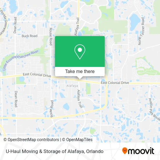 Mapa de U-Haul Moving & Storage of Alafaya