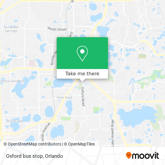 Mapa de Oxford bus stop