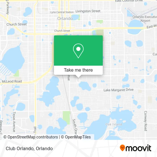 Club Orlando map