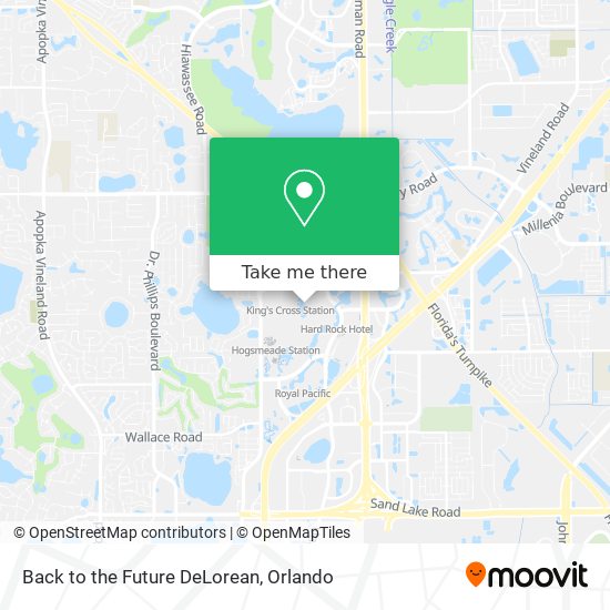 Back to the Future DeLorean map
