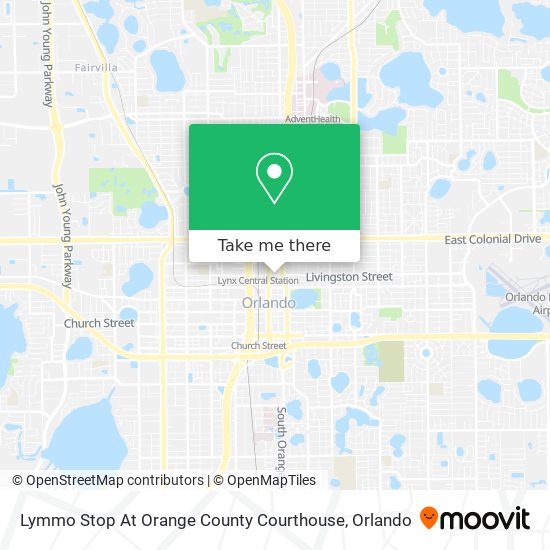 Mapa de Lymmo Stop At Orange County Courthouse