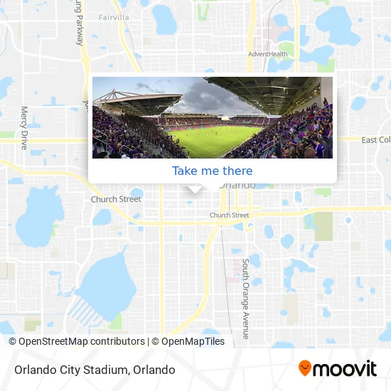 Orlando City Stadium map