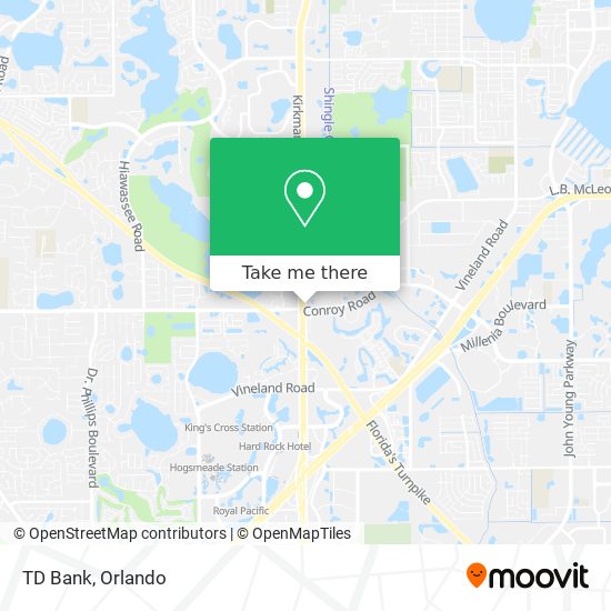 TD Bank map