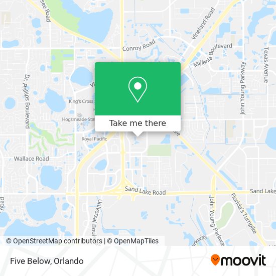 Mapa de Five Below