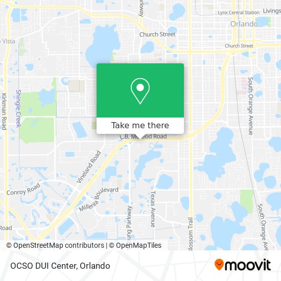 OCSO DUI Center map