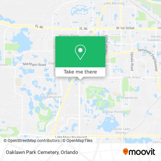 Oaklawn Park Cemetery map