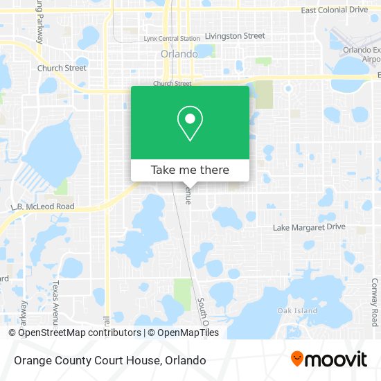 Mapa de Orange County Court House