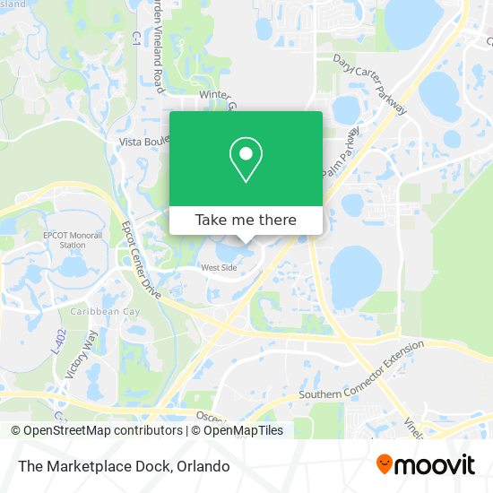 Mapa de The Marketplace Dock
