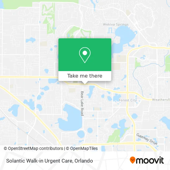 Solantic Walk-in Urgent Care map
