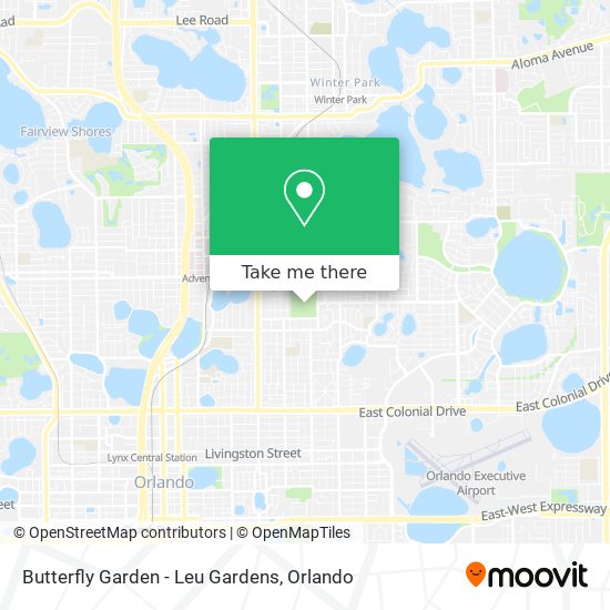 Mapa de Butterfly Garden - Leu Gardens