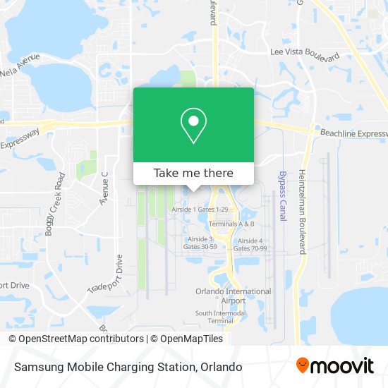 Mapa de Samsung Mobile Charging Station