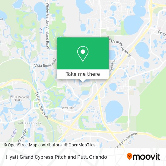 Hyatt Grand Cypress Pitch and Putt map