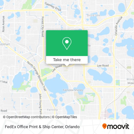 FedEx Office Print & Ship Center map