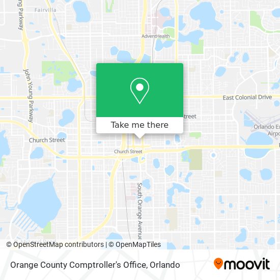 Orange County Comptroller's Office map